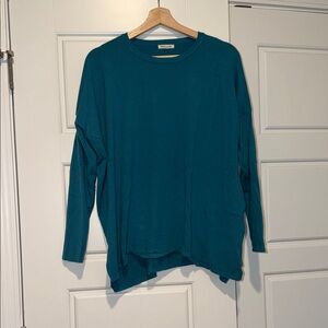 Tea n Rose oversized tunic sweater teal blue size small